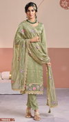 Manntraa By Vinay Kuleesh Gold Silk Designer Salwar Suits Wholesale Market In Surat